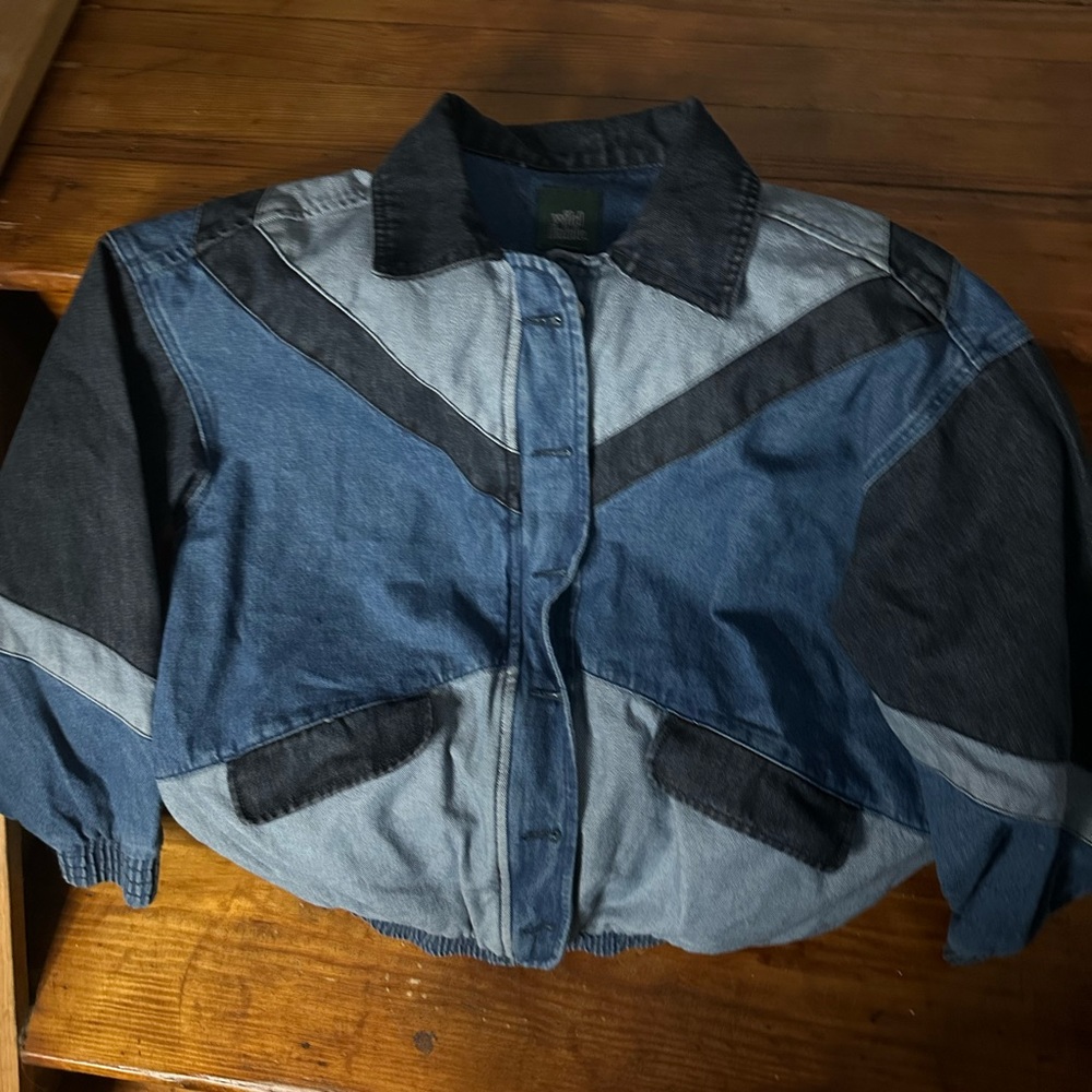 Patchwork denim jacket
